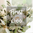 In Clerkenwell's soft morning light, this Florist Choice Bouquet stands centered in the frame, a generous composition of soft white blooms and pale pink hints, likely roses or peonies, interwoven with lush green foliage. Silvery eucalyptus leaves and slender olive branches create a quiet, refined texture that feels both fresh and timeless. The scene is illuminated with diffused daylight that gives the petals a gentle gloss and a hint of movement, while a clean white square overlay sits over the heart of the bouquet. The top word Florist is written in an elegant script, followed by CHOICE and BOUQUET in crisp uppercase with subtle lines framing BOUQUET, and the price £100 appears boldly at the bottom in a bold sans-serif type. This image serves as a polished product photograph for a Florist Choice Bouquet, a curated gift option ideal for birthdays, anniversaries, or simply conveying care. The composition emphasizes craftsmanship and quality, suitable for same-day delivery or collection. In Clerkenwell, near Smithfield Market and Exmouth Market, clients can expect dependable delivery and fresh, thoughtfully arranged blooms. The overall mood is serene, confident, and modern, reflecting the city's love of elegant florals that still feel hand-tied and personal.